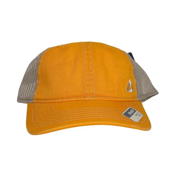 NWT AHEAD Classic Fit Tea Stained Twill Mesh Cap Snap Back Tennessee Orange OS - Picture 2 of 8